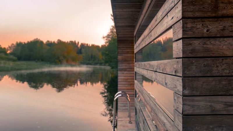 Floating sauna Siberia