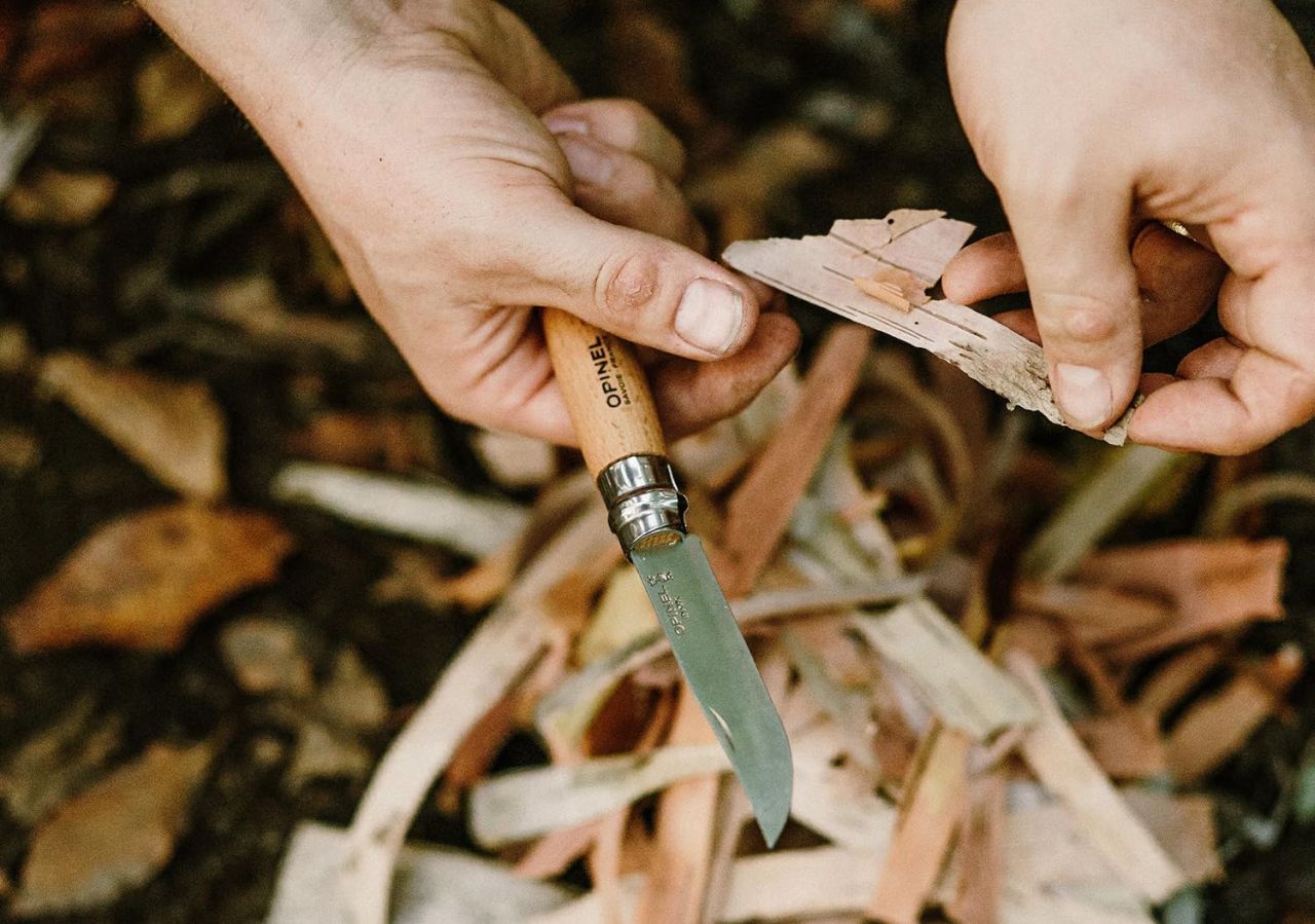 Folding Knife with Beechwood Handle