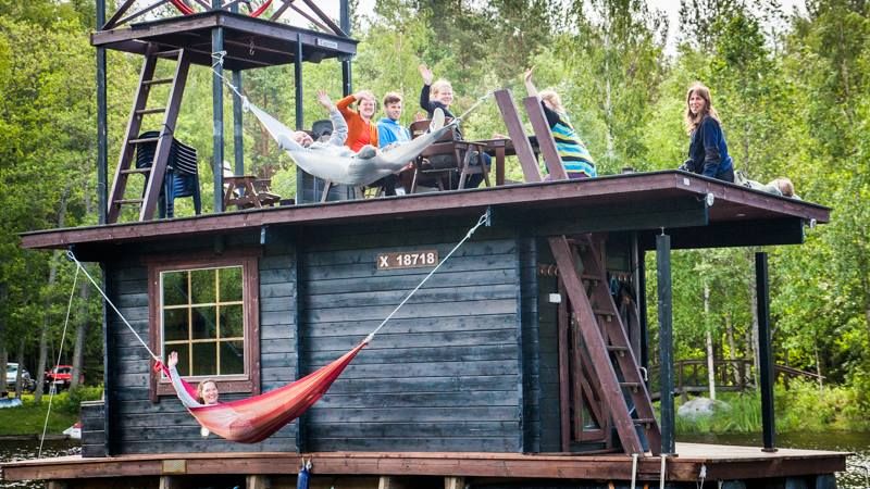 Playing On The Roof Of A Floating Sauna ? Impressions From The