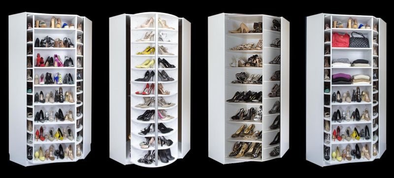 Lazy Lee’s 360 Organizer revolving shoe closet to steal your apartment 