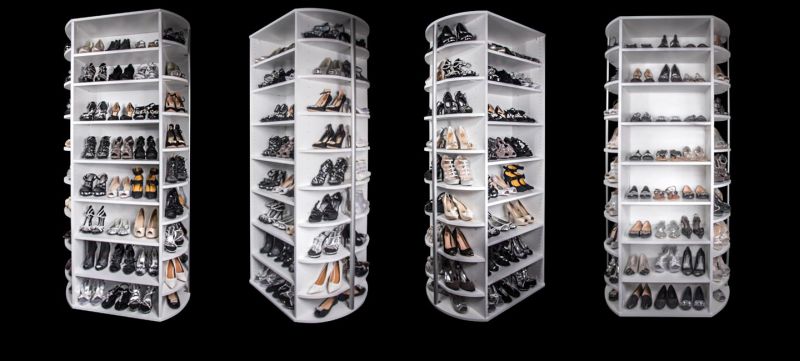 Lazy Lee's 360 Organizer revolving shoe closet to steal your apartment