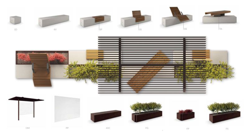 Metalco s modular urban furniture creates perfect urban environment