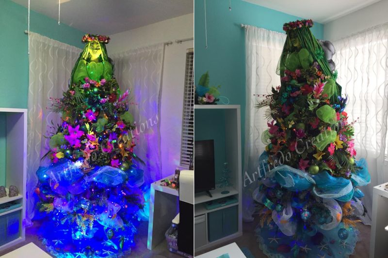 Moana-inspired Christmas tree-5...