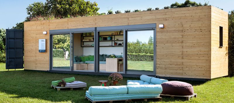 Modular shipping container home by Cocoon Modules