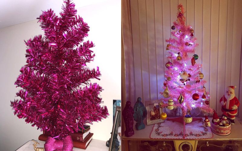 Pink Christmas trees