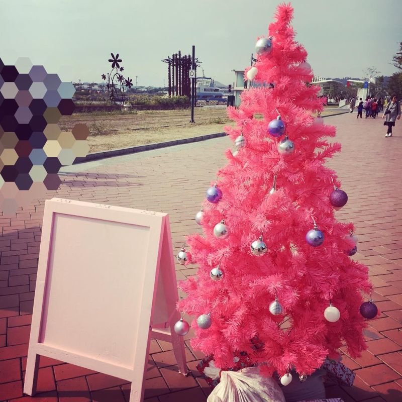 Pink Christmas trees