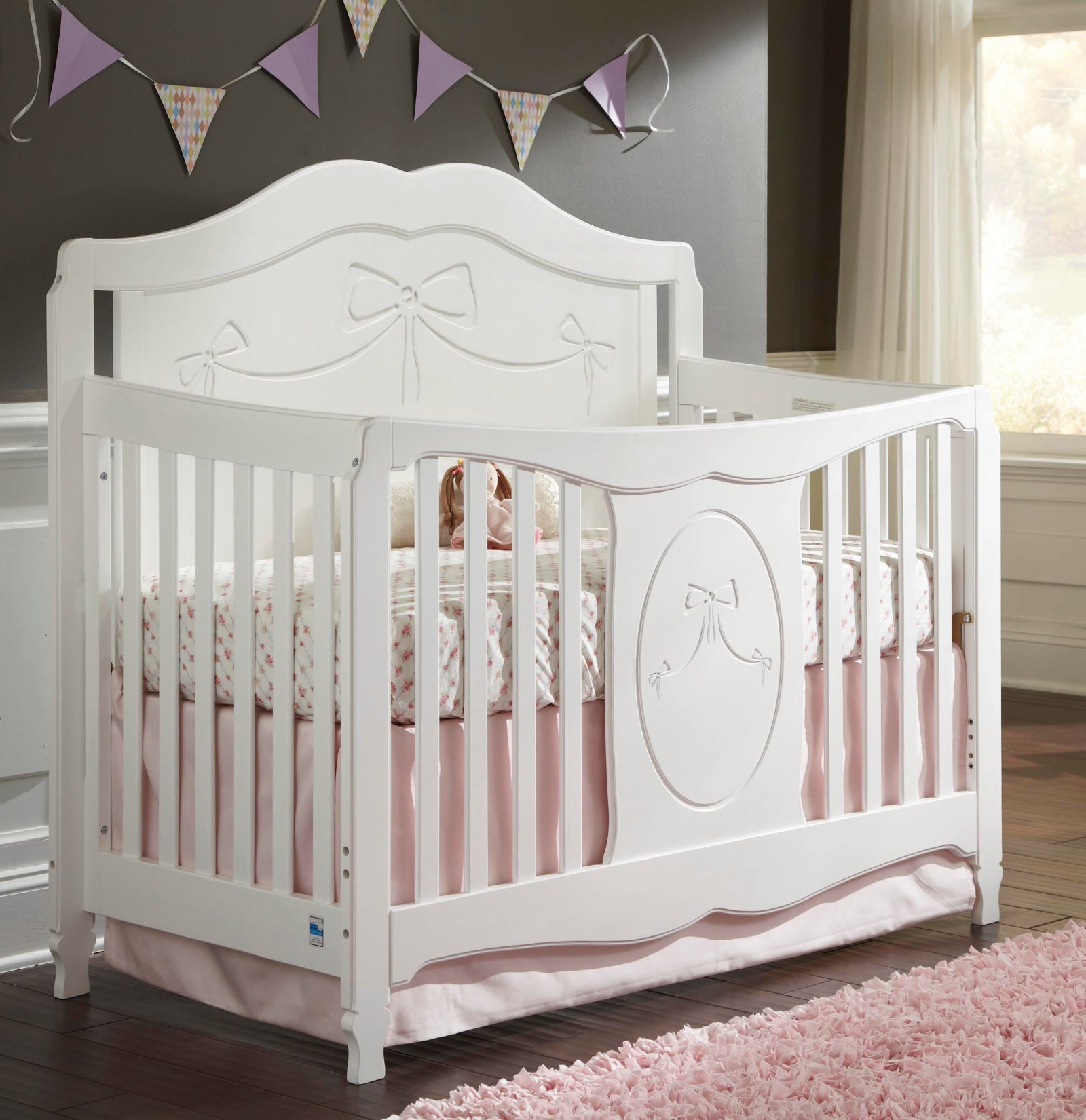 Storkcraft’s Princess convertible crib grows with your child