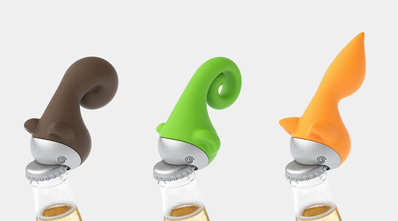 Tail bottle opener