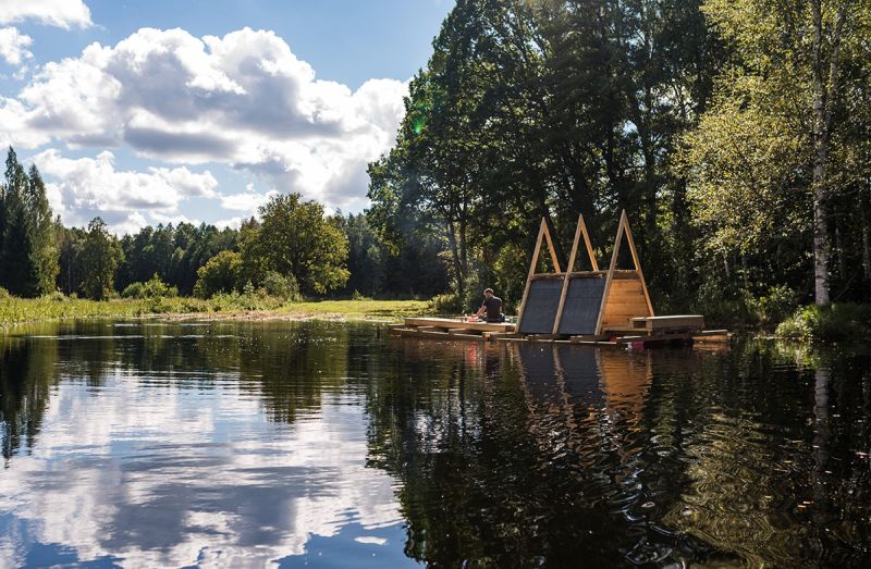 floating sauna