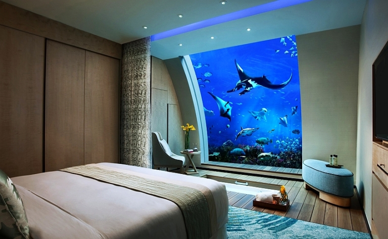 Underwater Hotel Rooms that Go Deep Below the Sea Surface