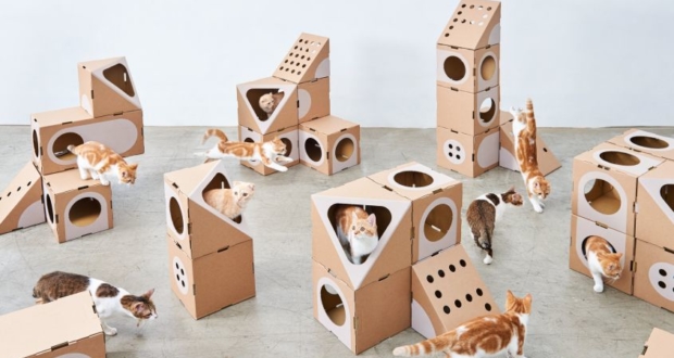 cat tower cardboard