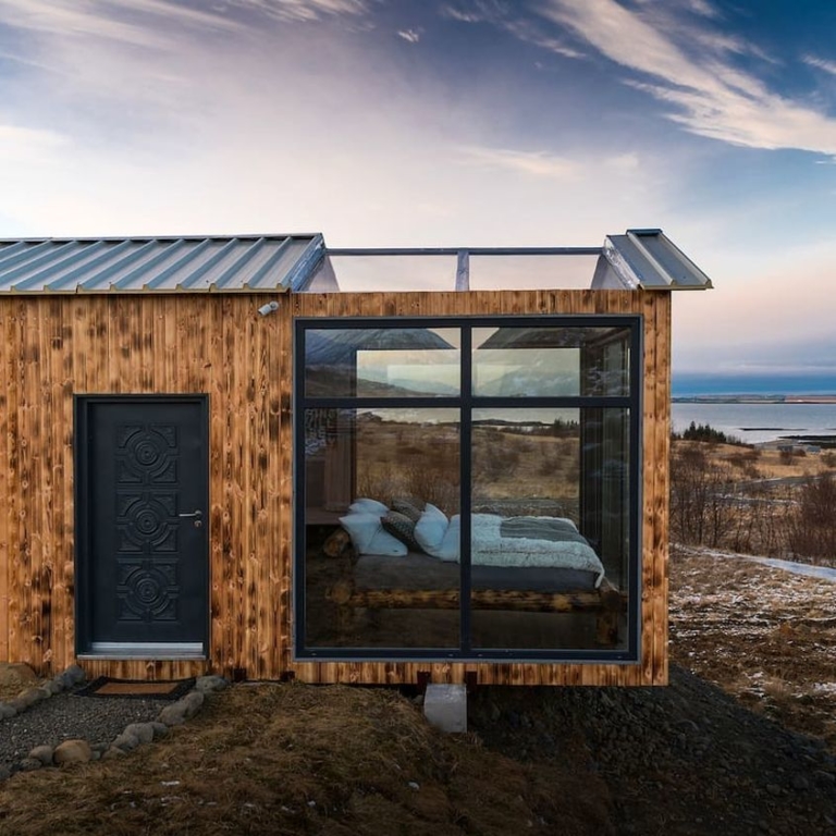 Iceland's Panorama Glass Lodge Lets You Doze Off Under Northern Lights