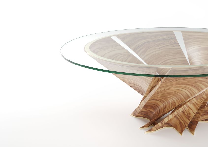 Torsion Coffee Table by Mario Bellini for Natuzzi Salone del Mobile 2018