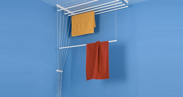 Airavie Ceiling Mounted Clothes Drying Rack With Seven Independent Bars Airavie Ceiling Mounted Clothes Drying, Ceiling Suspended Clothes Rack