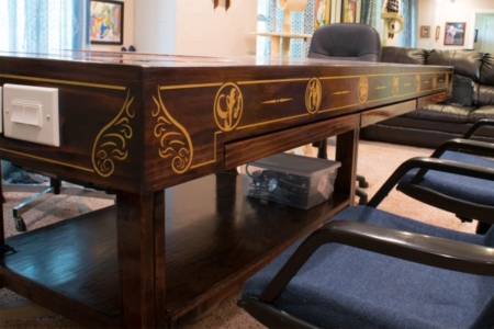 DIYer Builds Cool Steampunk Gaming Table (Images)