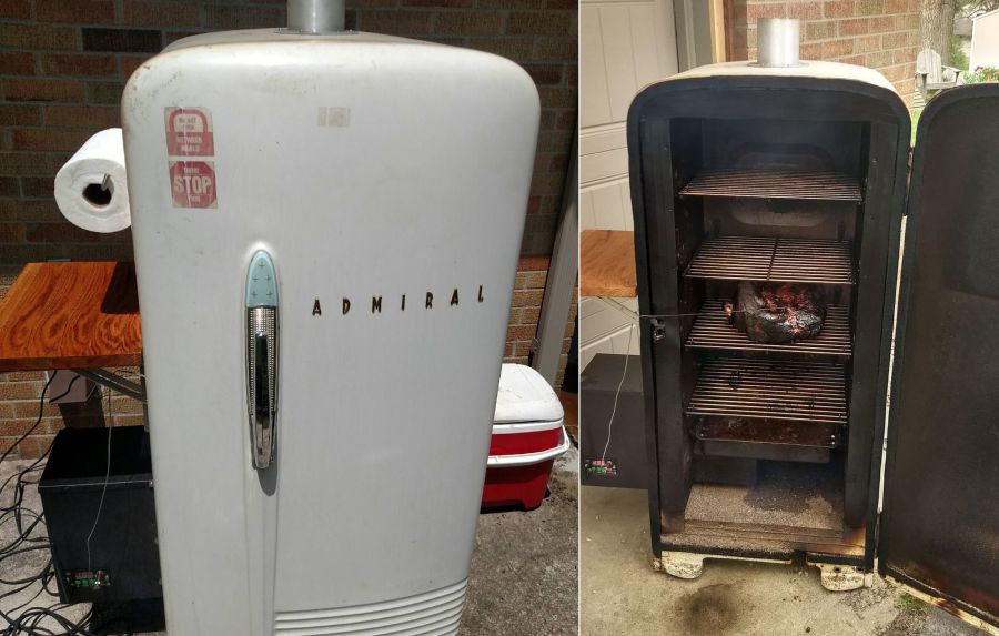 How To Turn A Refrigerator Into Bbq Smoker Grill Diy