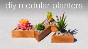 DIY modular succulent planter