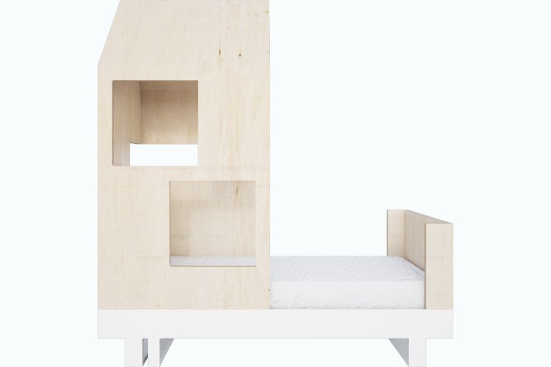 HouseShaped Kids' Bed from Kutikai is Made from Plywood