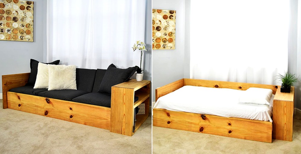 How To Build Space Saving Sofa Bed For Under 150