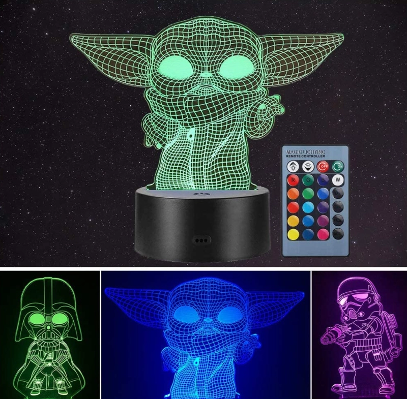 Pyrex Star Wars Yoda and Darth Vader, Glass Storage, Multi-Colored