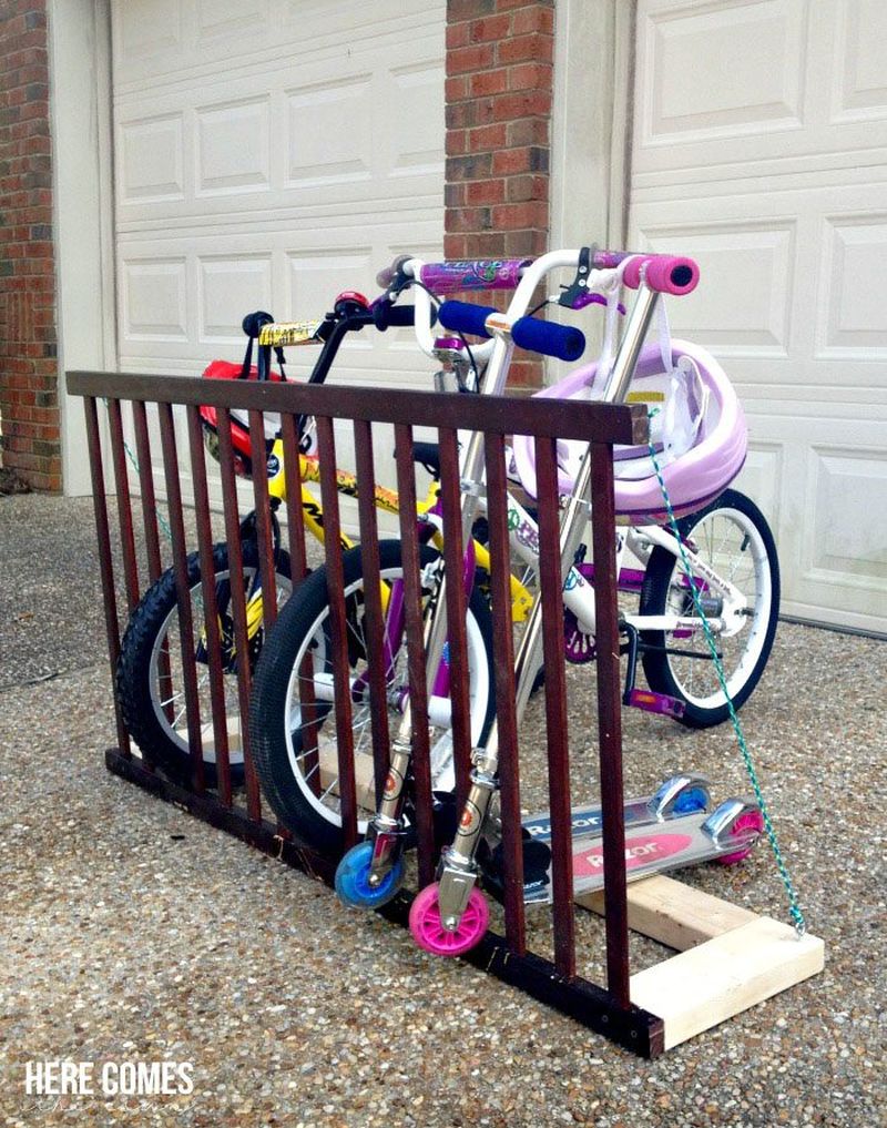 diy bike storage rack