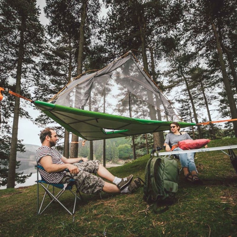 Tentsile Universe Camping Tent Pops Up on Land, Tree and Water