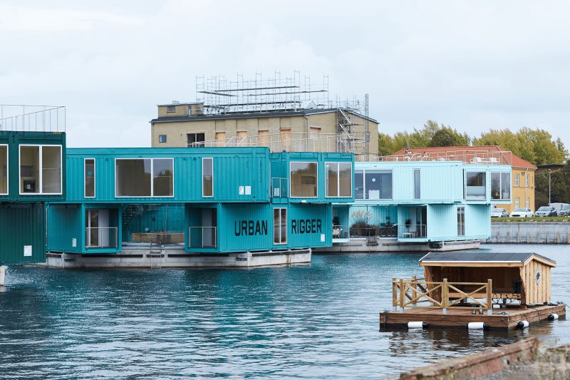 floating shipping container homes