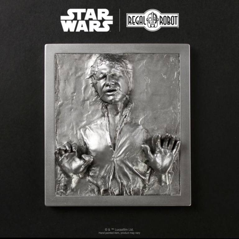 Regal Robot's Star Wars-inspired Han Solo Carbonite Wall Plaques