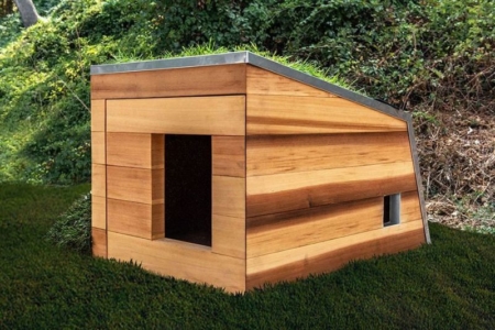 Studio Schicketanz's Dog House Features Green Roof, Automated Faucet