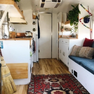 A Family of Six Travels Full-Time in Their Converted Bus Home