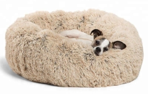 Best Friends by Sheri Fur Donut Dog Bed