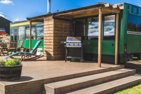Converted Bus Home in Scotland You can Rent over Airbnb