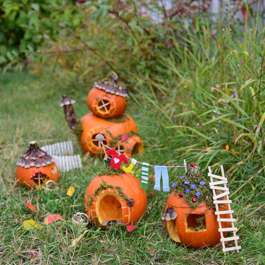 DIY Pumpkin Fairy Garden for Halloween