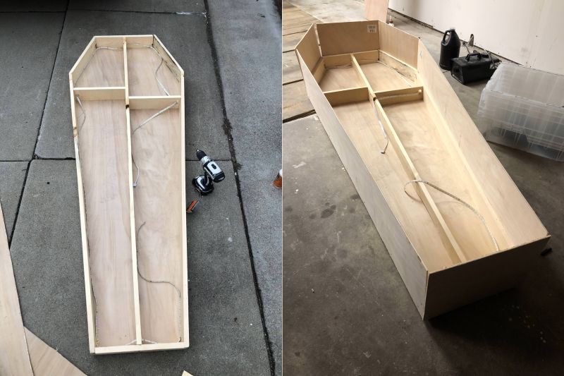 How to Make a Coffin Prop at Home