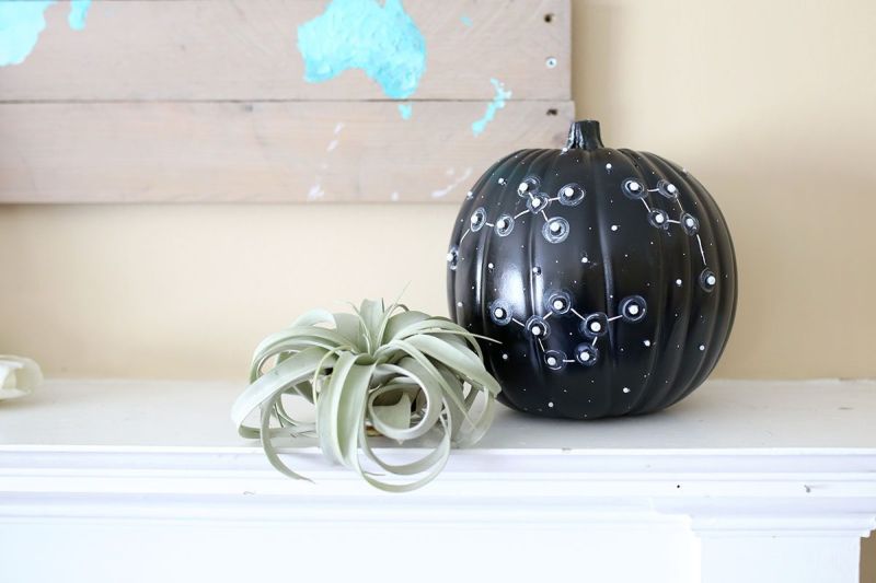 Painted galaxy pumpkin ideas