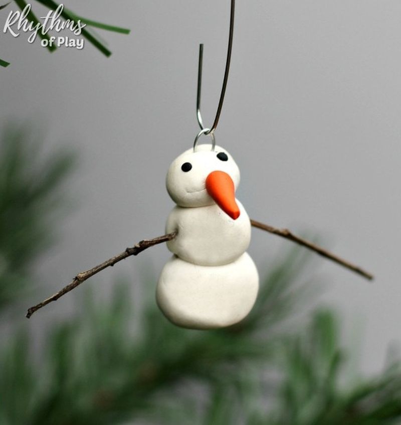 DIY Snowman Christmas ornament