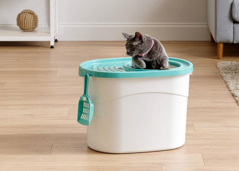 IRIS Top Entry Cat Litter Box