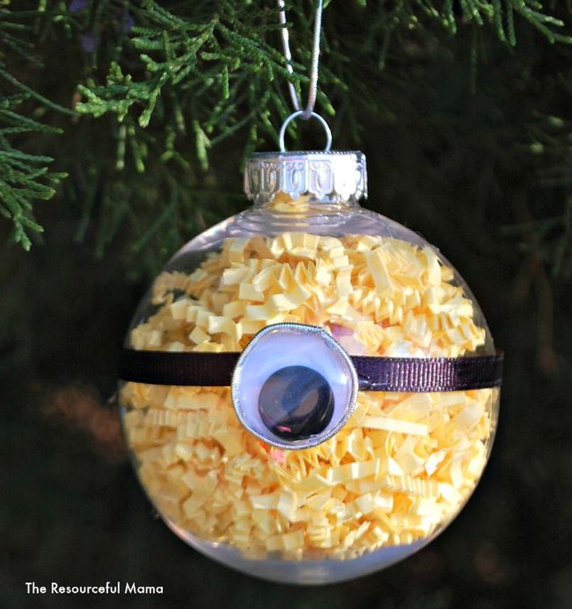 Minion Homemade DIY Christmas Tree Ornament