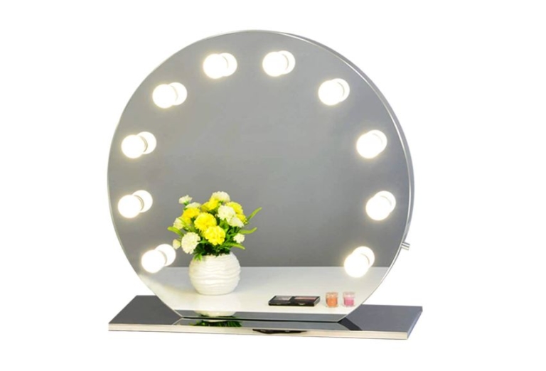 Chende Hollywood Makeup Vanity Mirror with LED Dimmable Bulbs