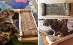 Easy-to-Make Cardboard Cat Scratching Pad