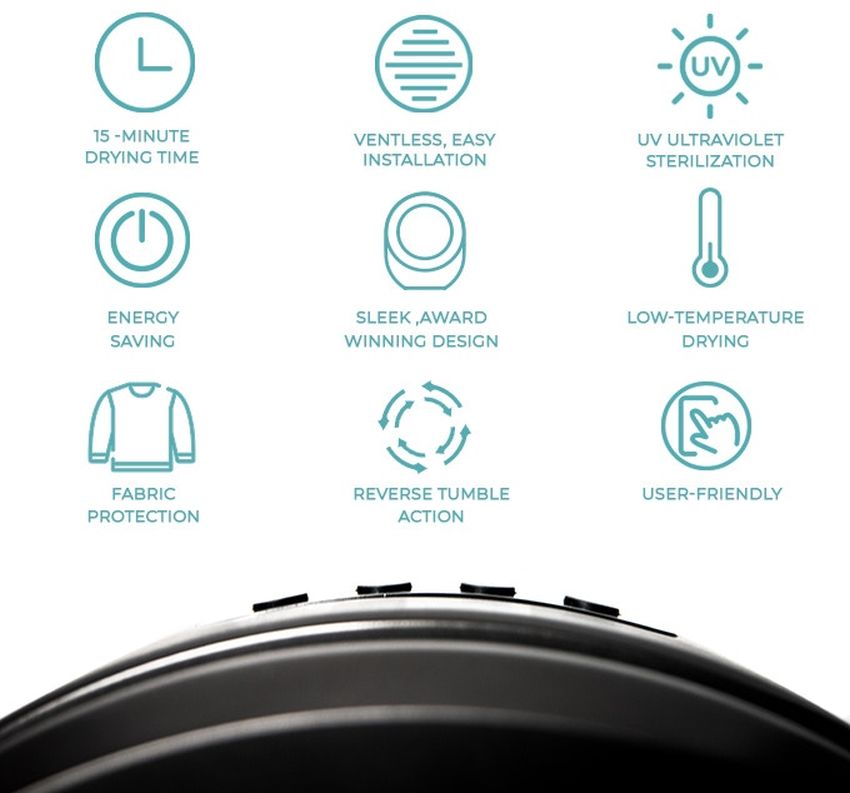 Morus Zero Vacuum Tumble Dryer Dries Clothes in 15 Minutes