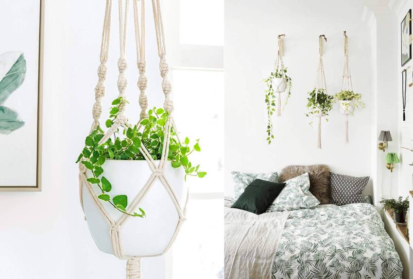 Macrame plant hanger by Mkono - Last Minute Gifts for Mother’s Day 2022