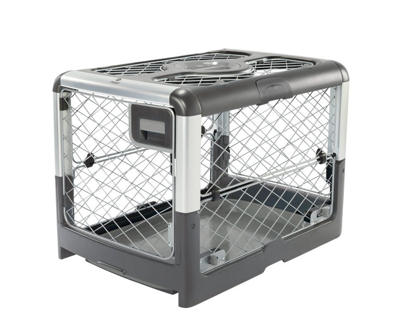Diggs' Revol Dog Crate Folds Flat for Easy Storage and Transportation