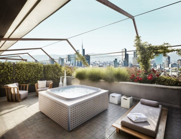 Skylounge Outdoor Whirlpool Bathtub by Jacuzzi Use it Around the Year