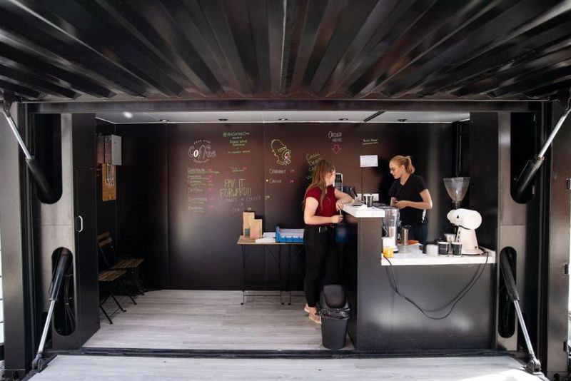 YEG Coffee Can is Cafe inside a Shipping Container in Edmonton