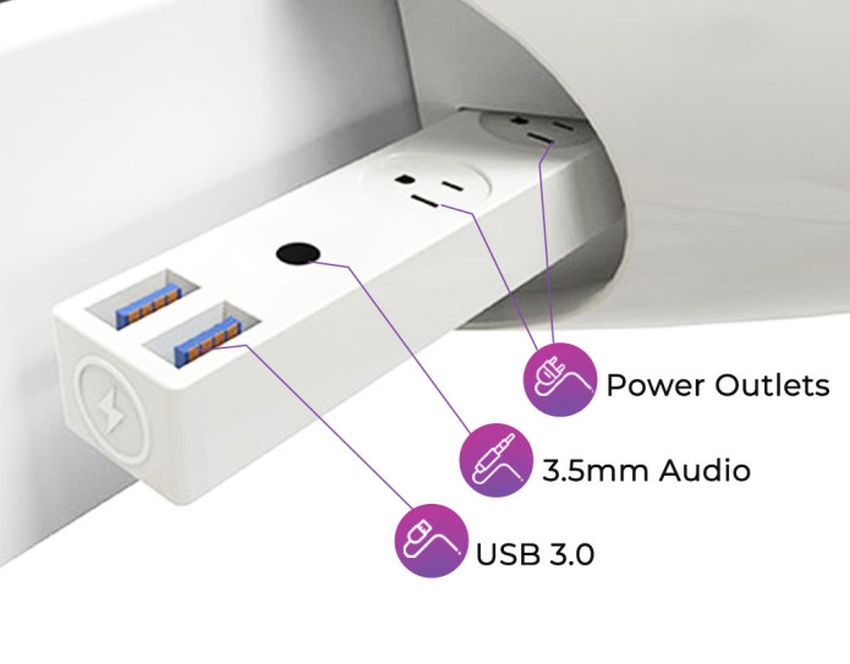 Coosno Smart Coffee Table with VoiceControlled Refrigerator