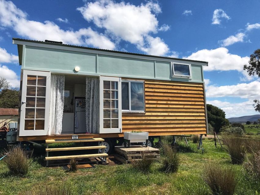 Elegant Extra-Wide Tiny House Has Two Lofts and a Walk-In Closet