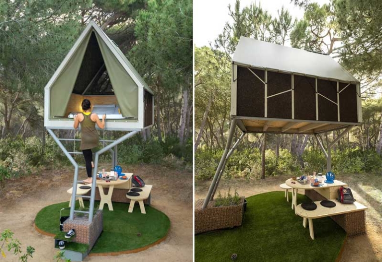 Pinea Suite: Elevated Cabin that Offers the best of a Tent and Treehouse