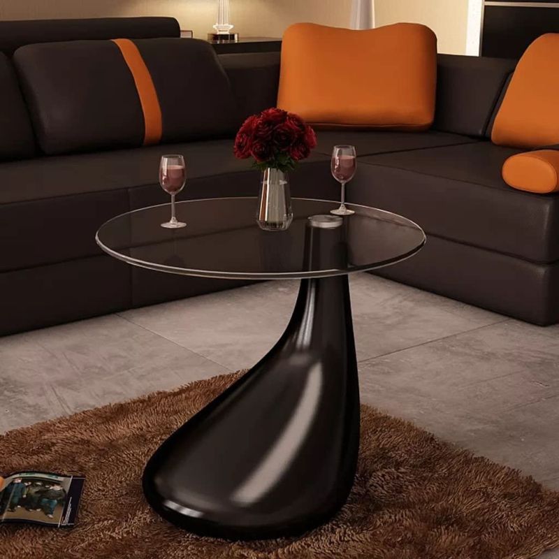 teardrop shaped- glass table best in 2022