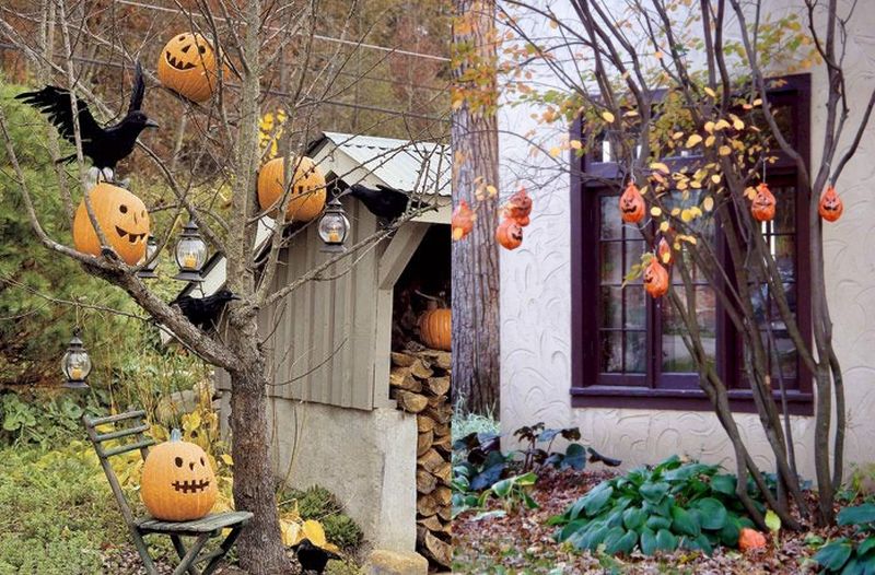 13 Outdoor Tree Decoration Ideas for Halloween